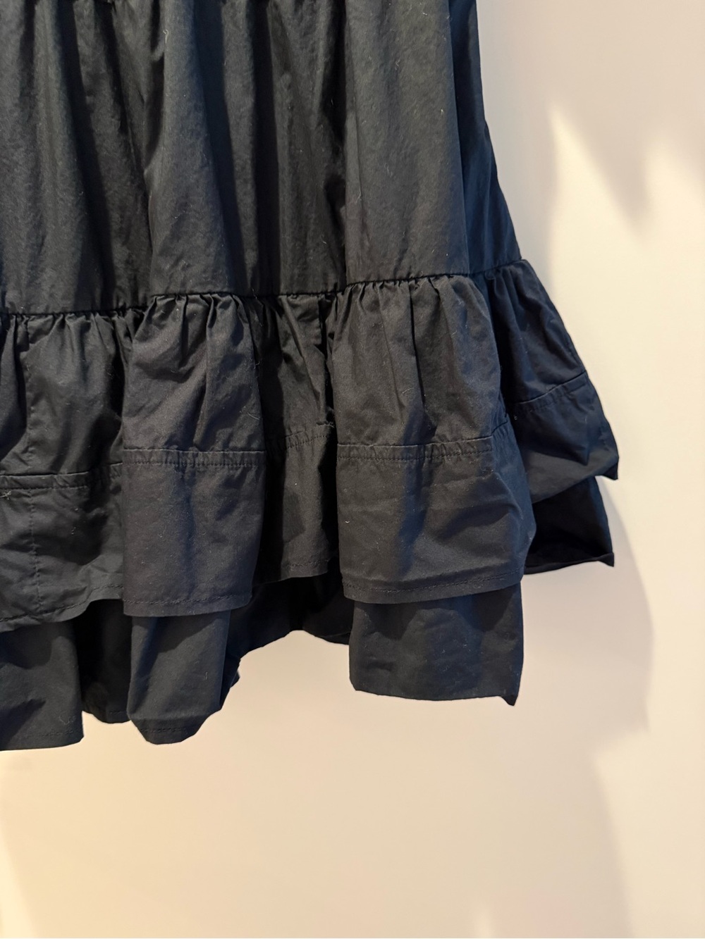 Ulla Johnson Black Tiered Ruffle Mini Dress - Picture 4 of 7